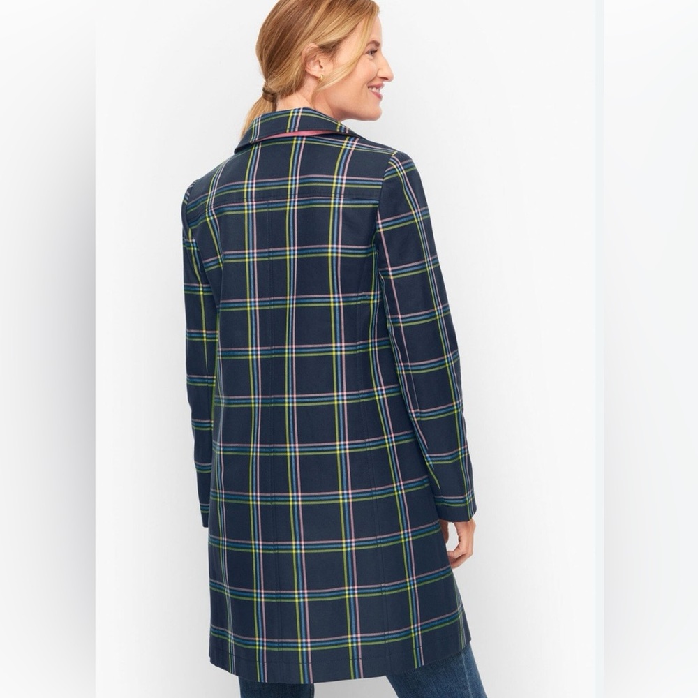 Talbots Plaid A-Line Mac Jacket - image 2